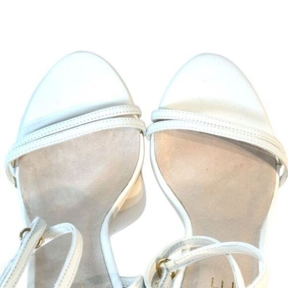 RAYE REVOLVE Clara Heels in White Leather Ankle Wrap Size 6.5 - Picture 5 of 14